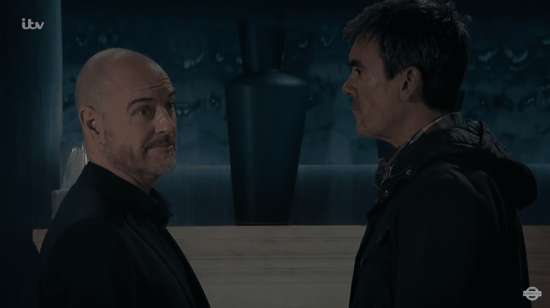 Emmerdale's Harry and Cain square up