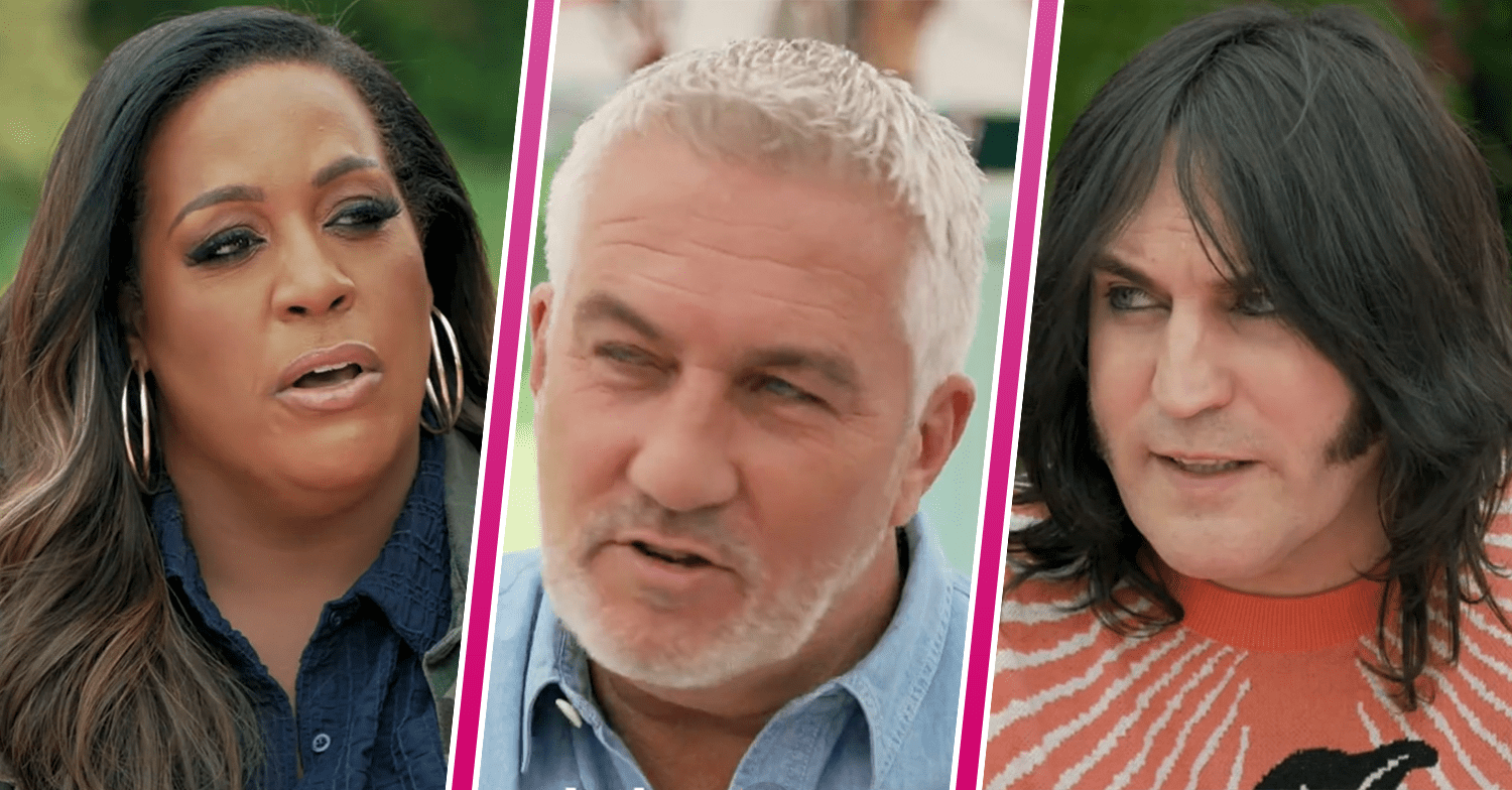 Alison Hammond, Paul Hollywood and Noel Fielding from Bake Off