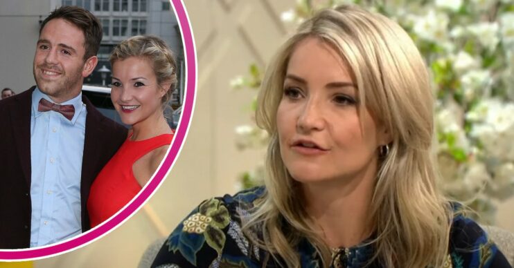 Helen Skelton on Lorraine and with ex husband Richie Myler
