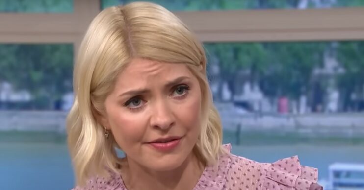 Holly Willoughby appears concerned