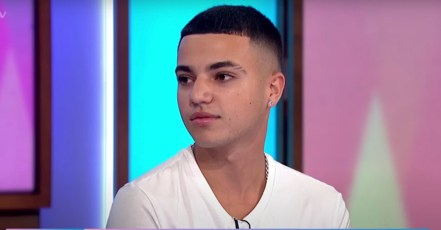 Junior Andre talking to the panel while on Loose Women on ITV