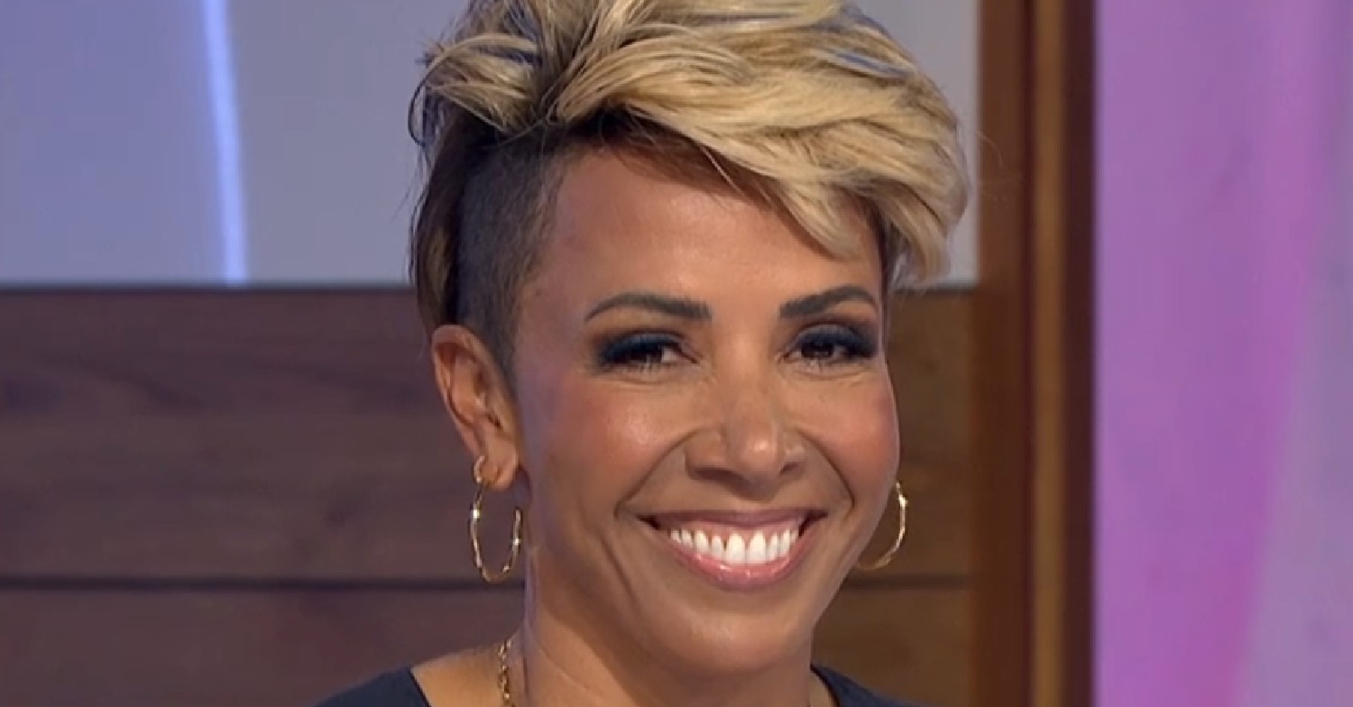 Kelly Holmes smiling on Loose Women