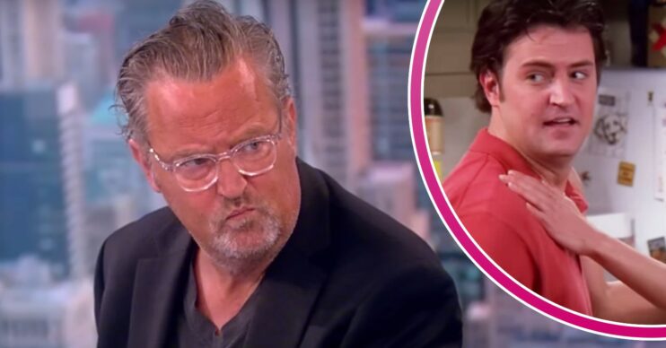 Matthew Perry listens