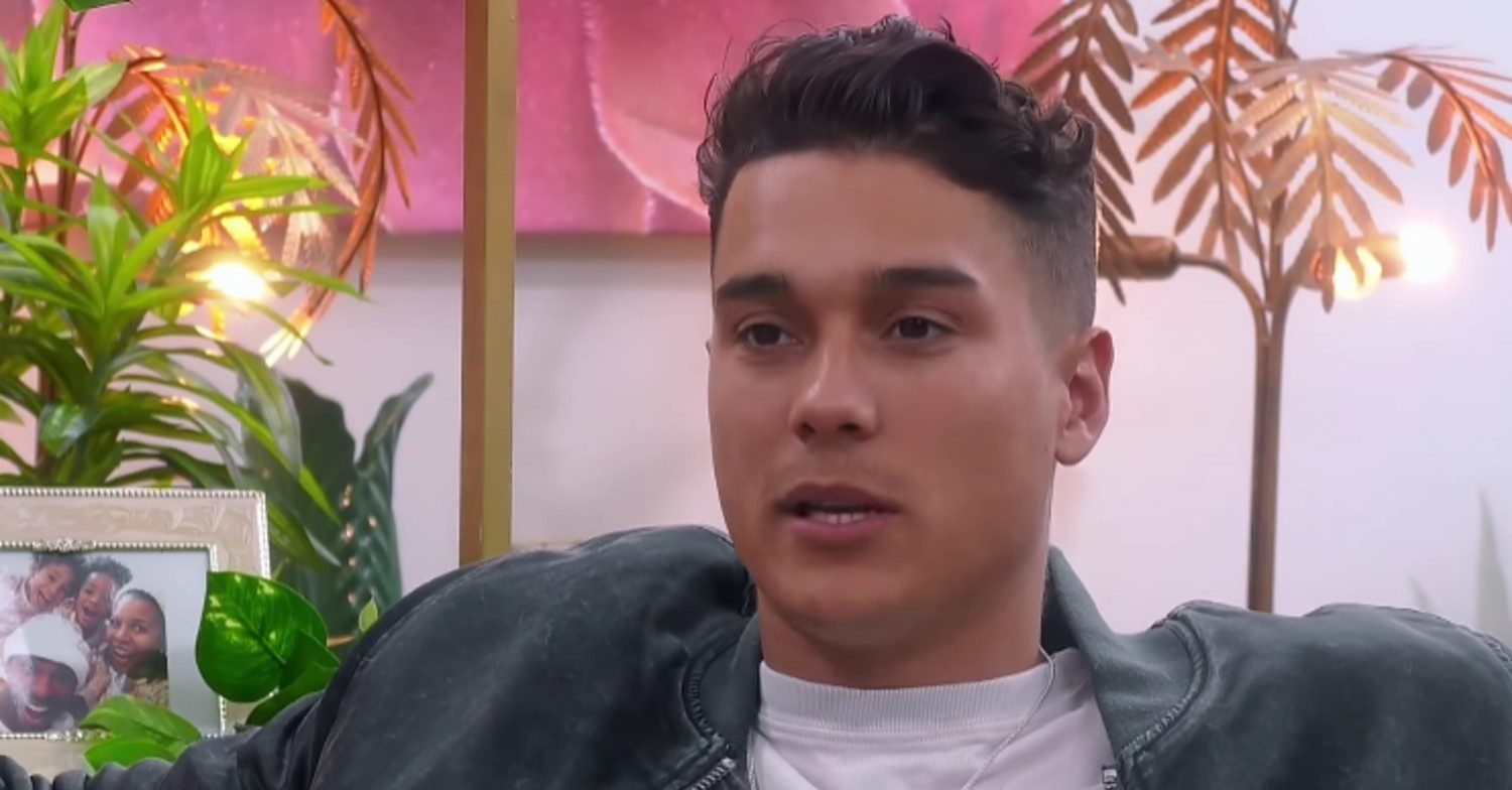 Miles Nazaire talking on Celebs Go Dating 