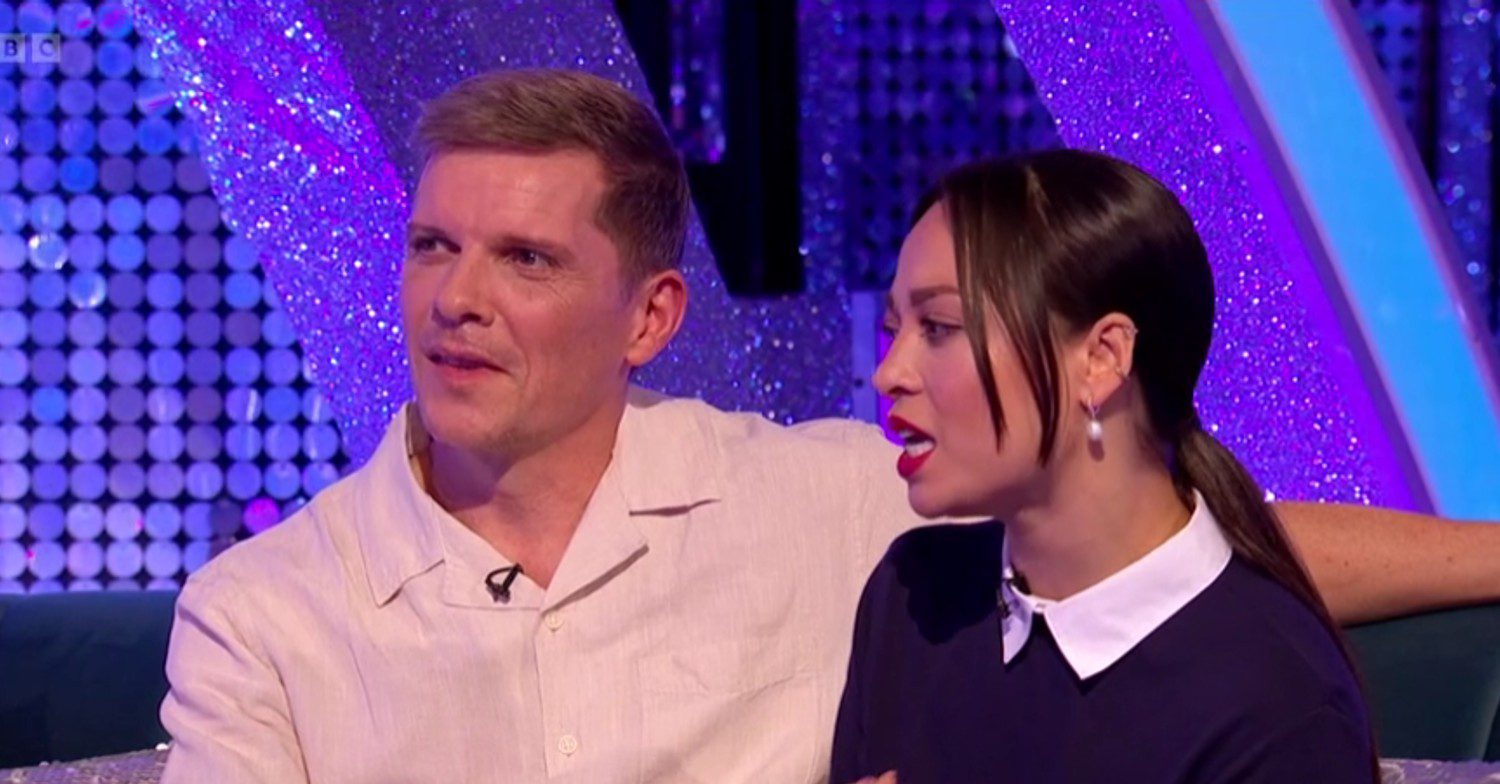 Nigel and partner Katya talking on It Takes Two