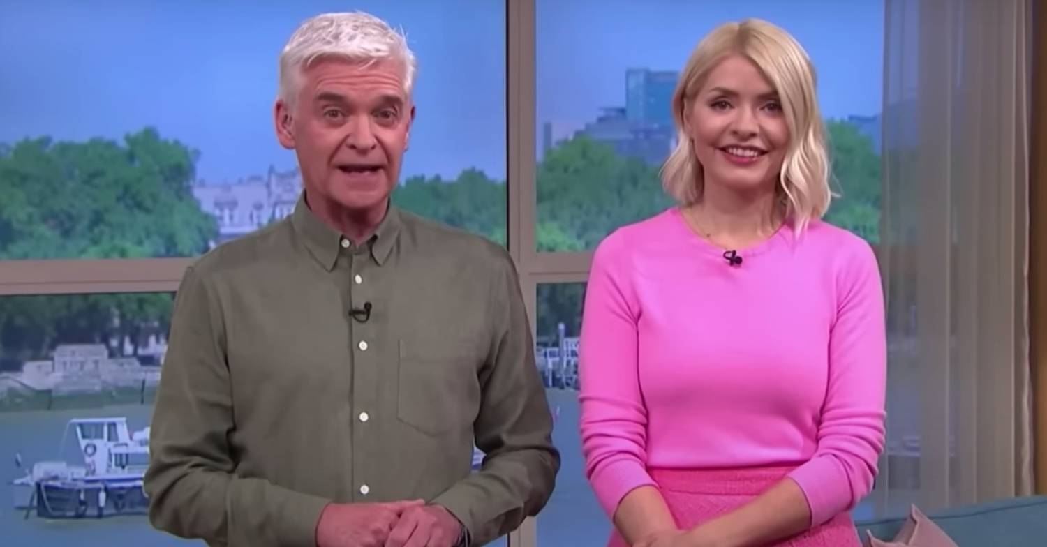 Phillip Schofield and Holly Willoughby speak to camera