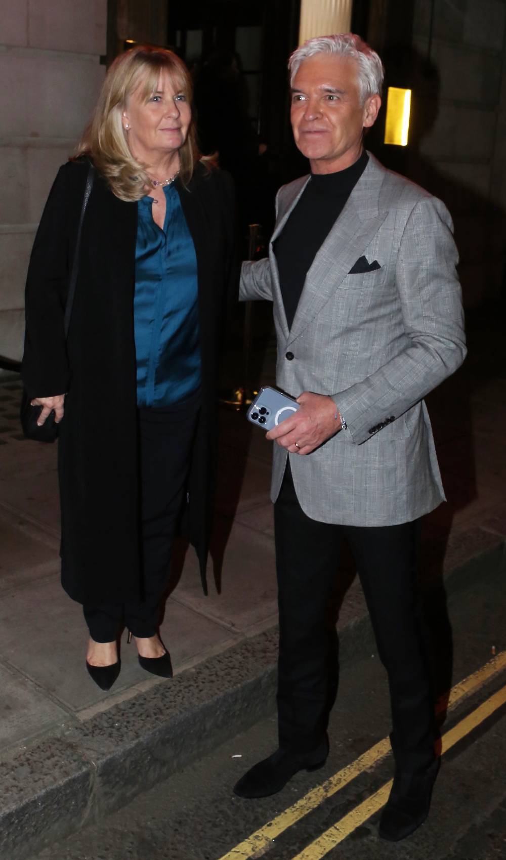 Phillip Schofield pictured with his wife
