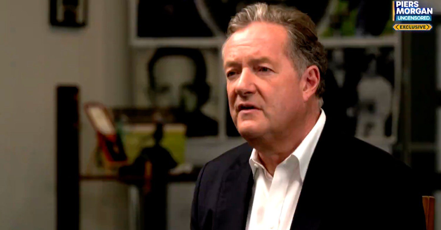 Piers Morgan conducting an interview for his show Piers Morgan Uncensored