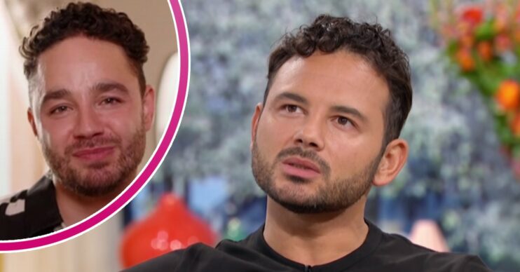 Ryan Thomas looking thoughtful in interview; inset, brother Adam looking emotional (Credit: BBC/ITV/YouTube/Credit: ED!)