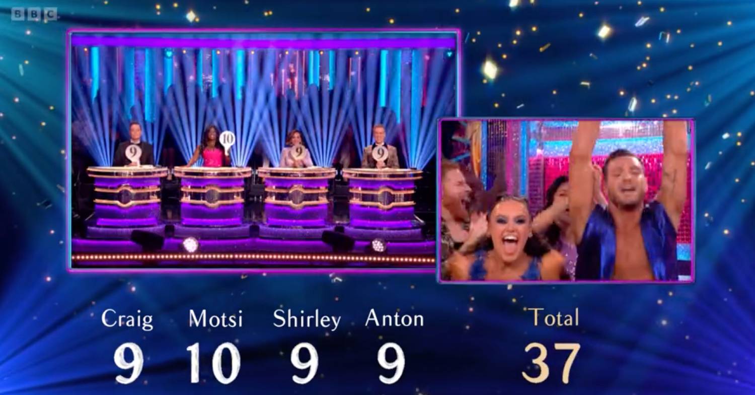 Strictly Come Dancing stars Ellie Leach and Vito Coppola receive judges' scores