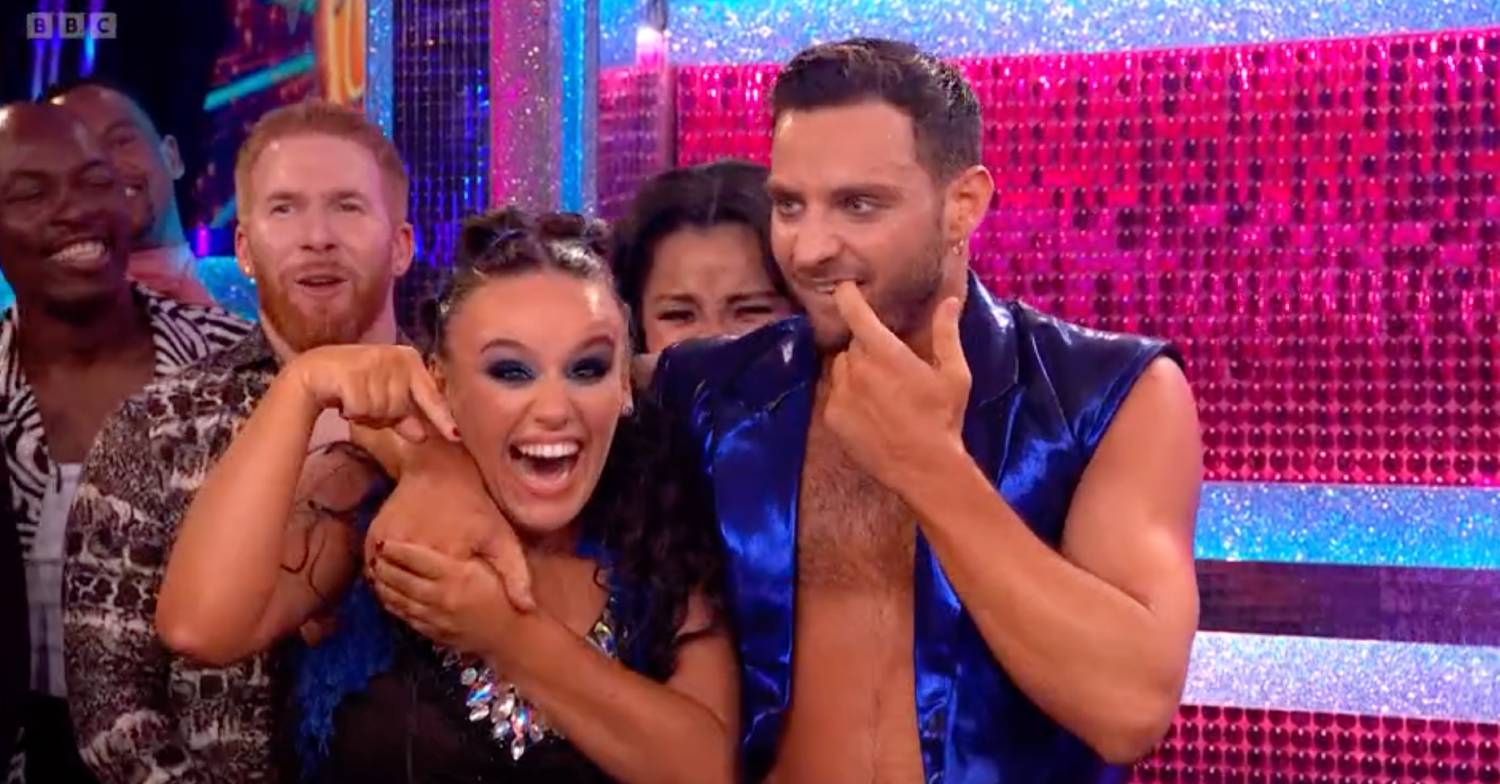 Strictly Come Dancing star Vito Coppola checks his mouth