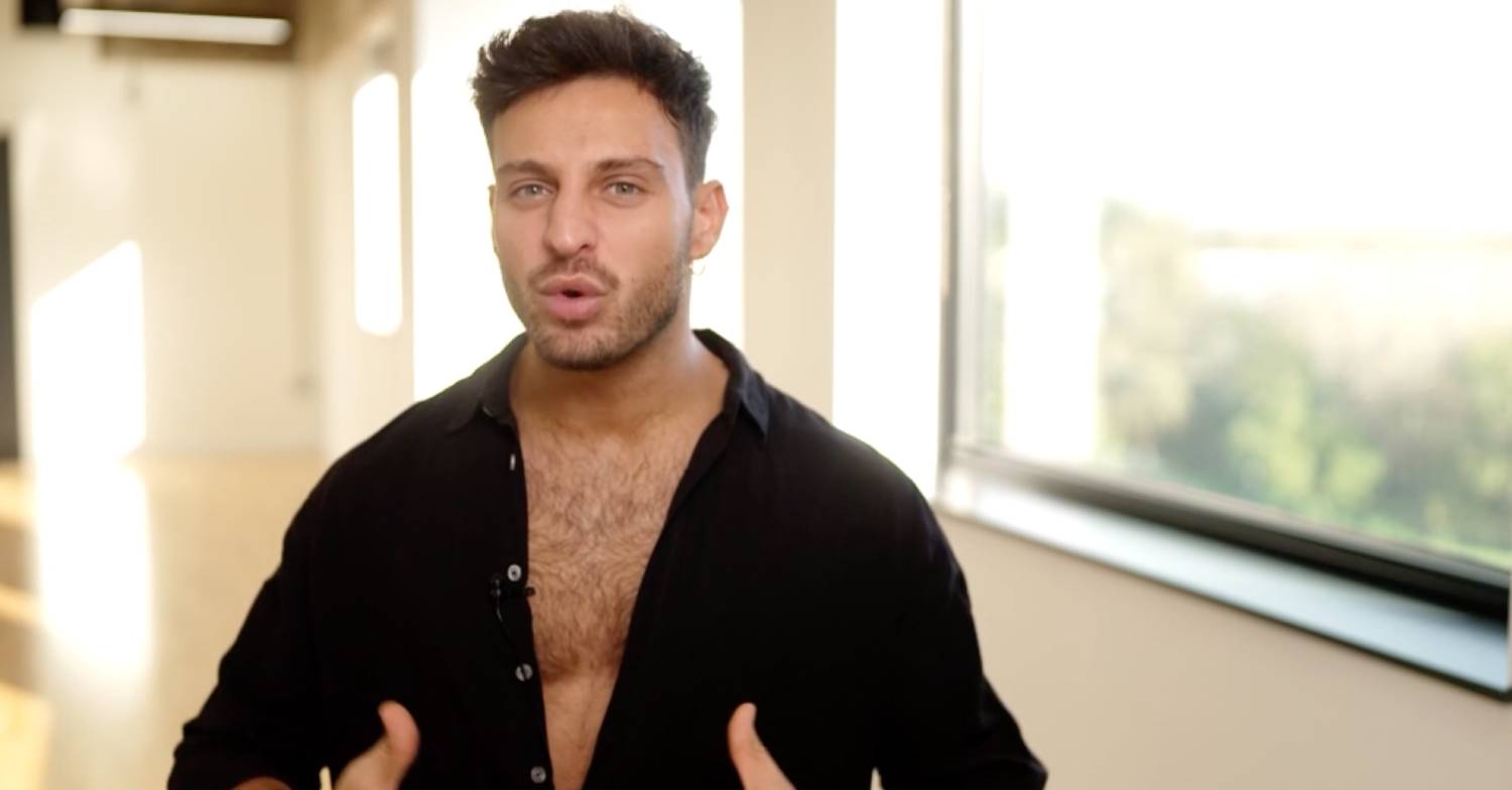 Strictly star Vito Coppola wears his shirt unbuttoned