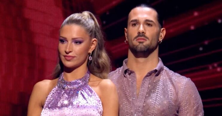 Strictly stars Zara McDermott and Graziano di Prima look tense