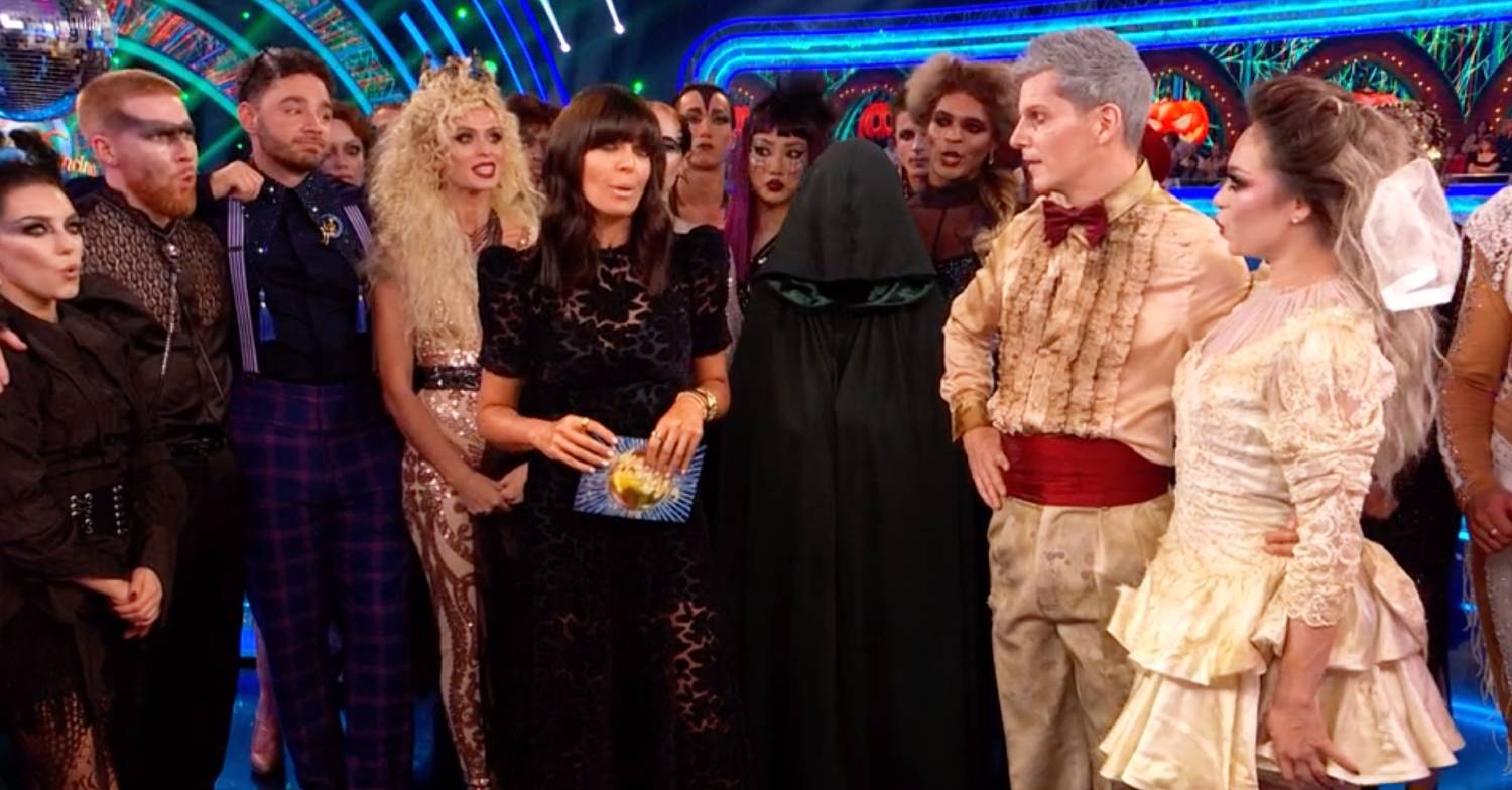 Claudia Winkleman speaks with Strictly stars