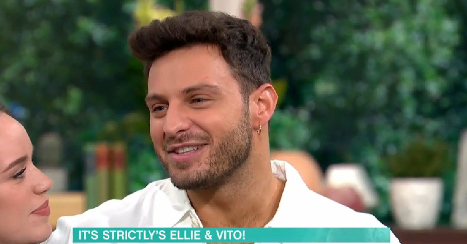 Ellie Leach looking at Vito Coppola on This Morning today