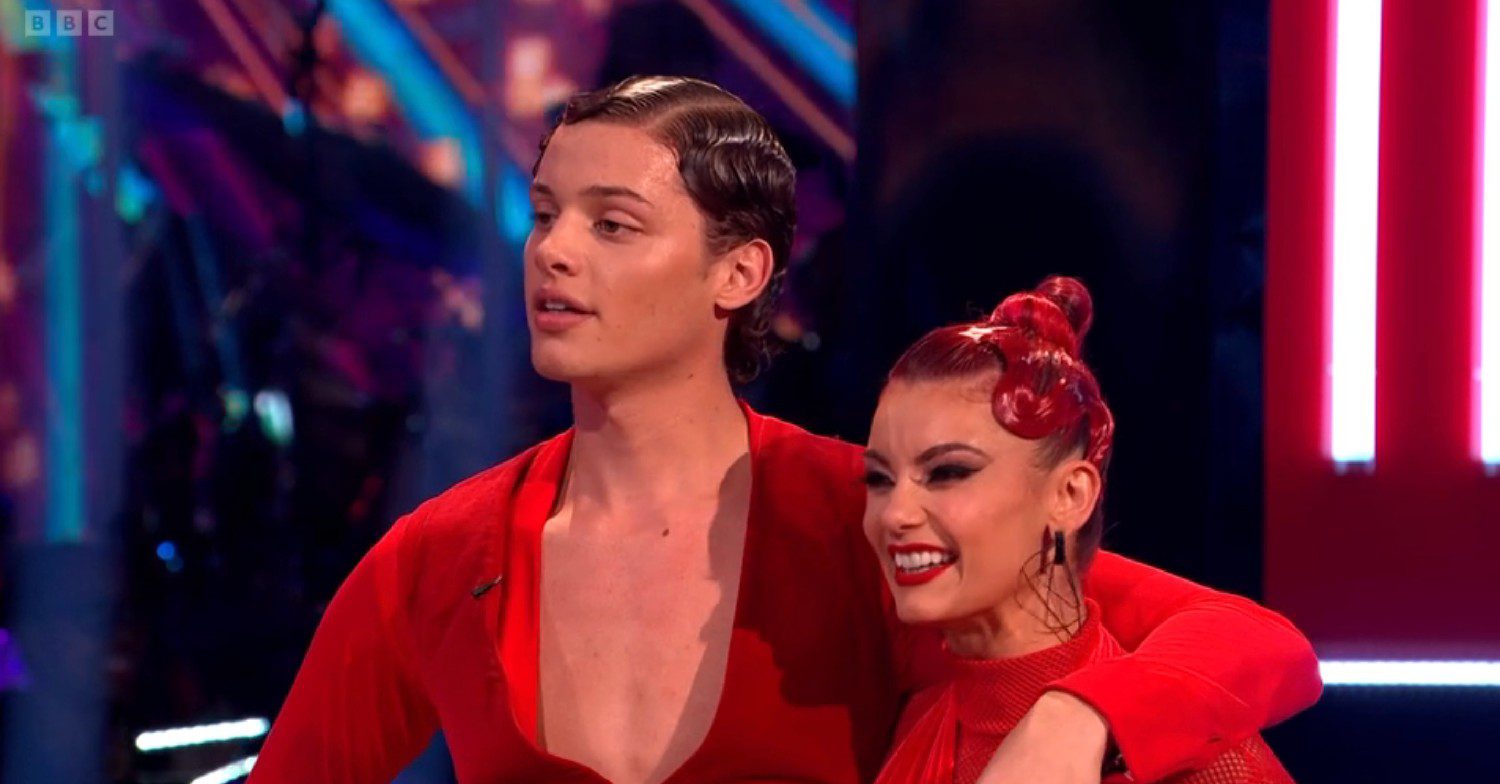 Bobby Brazier and Dianne Buswell on Strictly