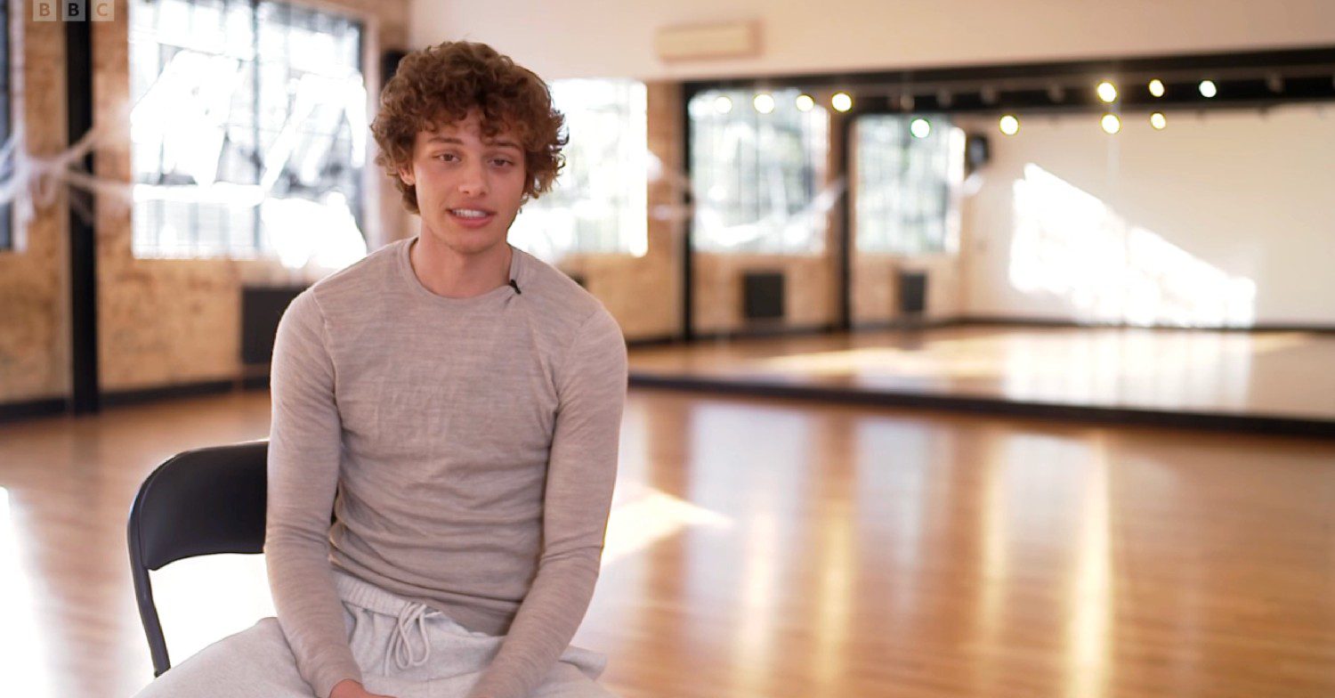 Bobby Brazier in Strictly rehearsals 