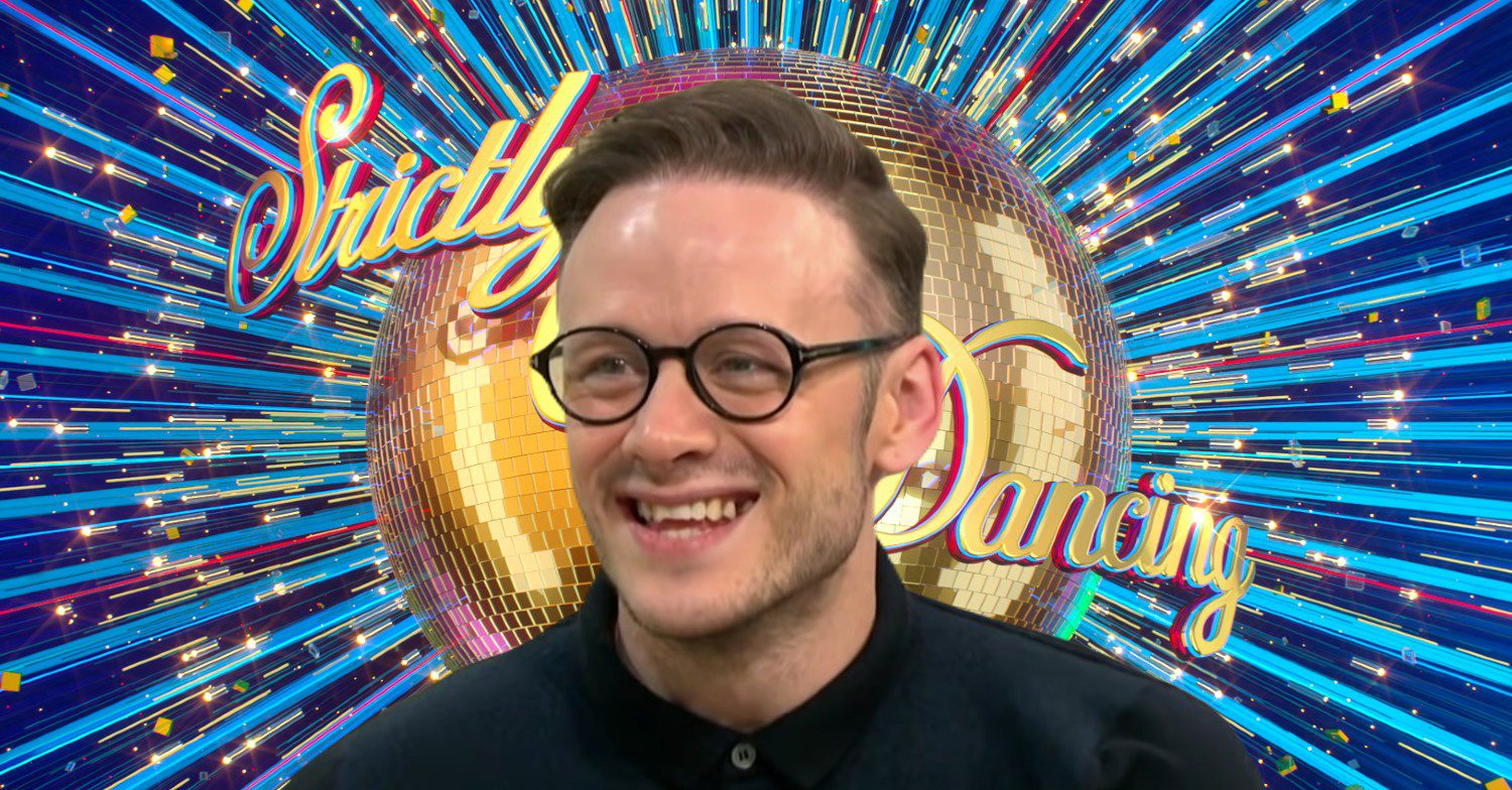 Strictly 2023 logo with Kevin smiling