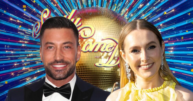 Strictly star Giovanni and Rose with show logo