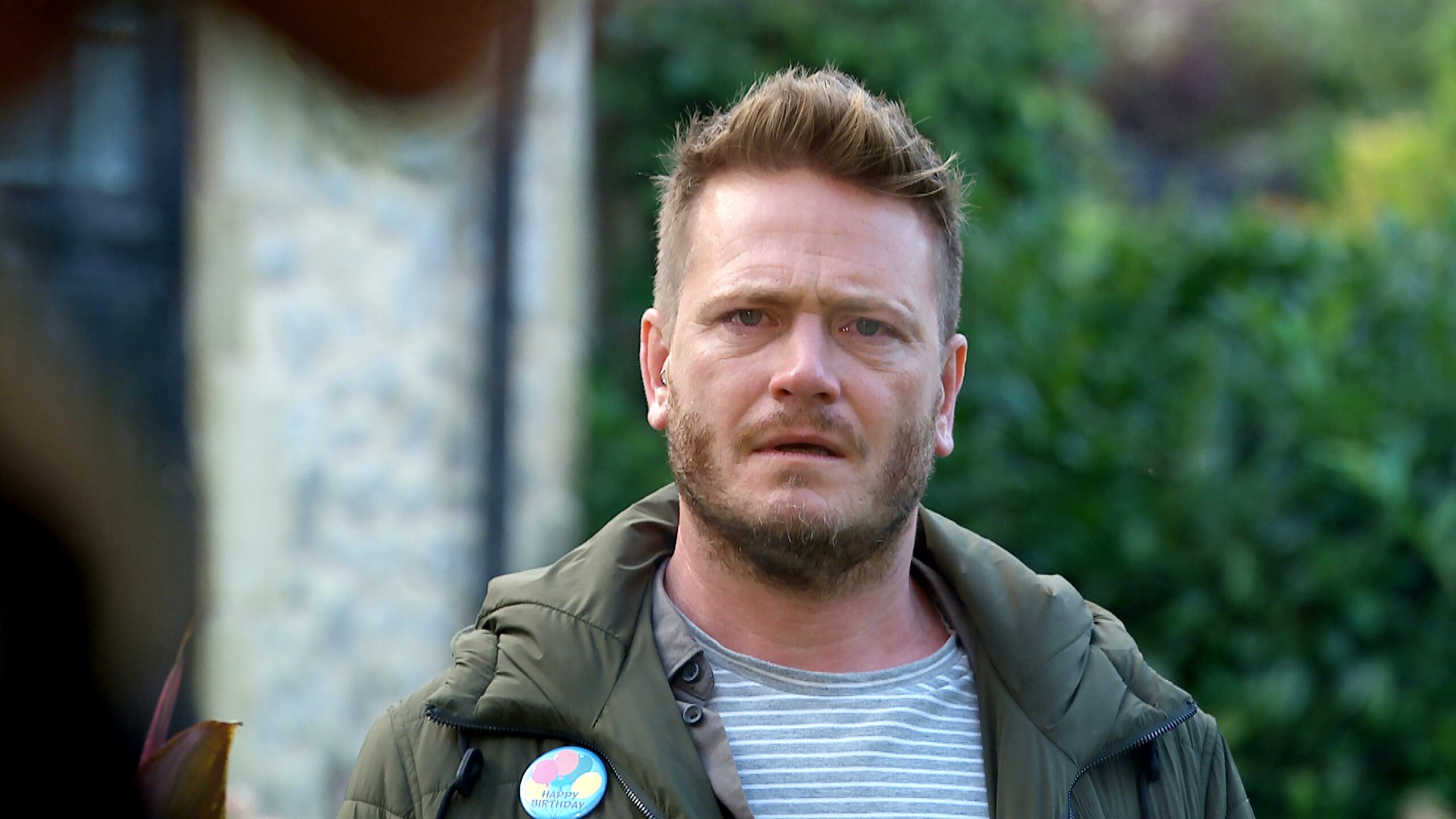 Emmerdale's David is upset