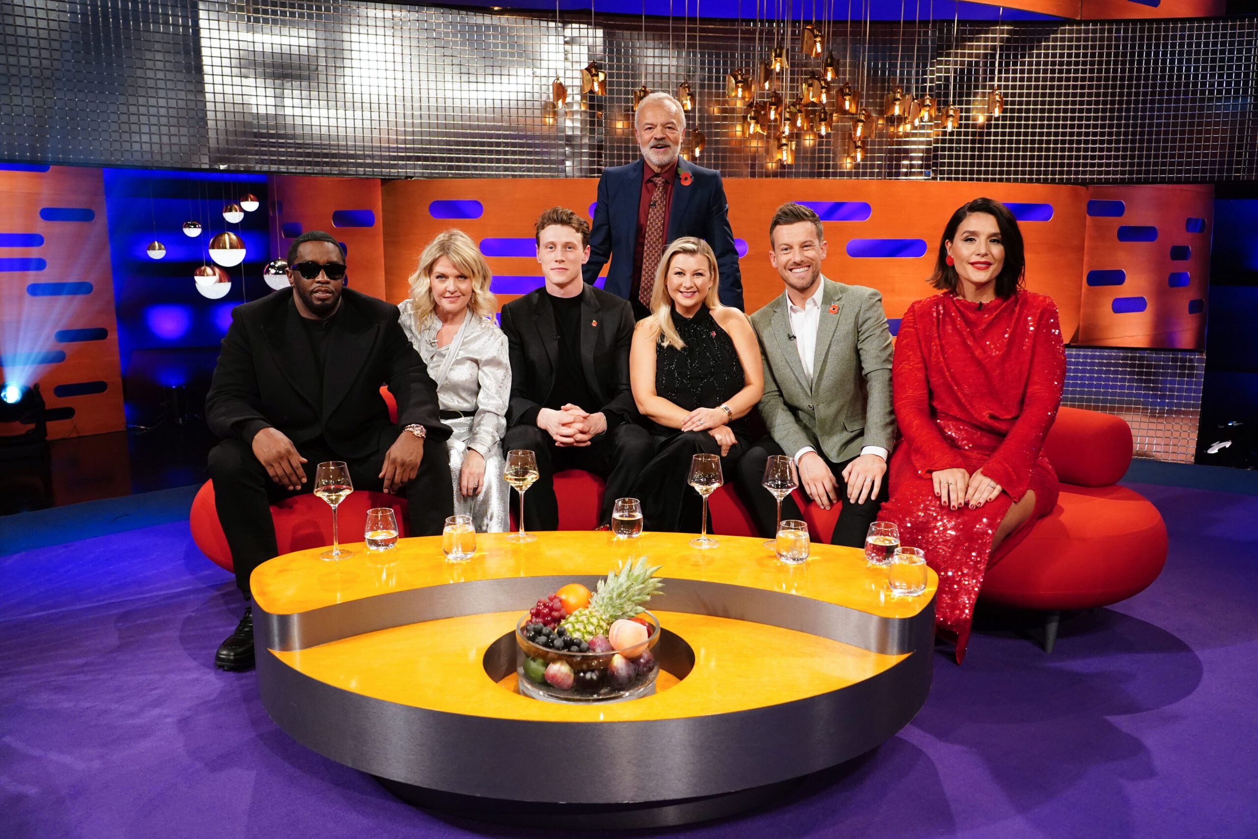 Ashley Jensen on Graham Norton's sofa