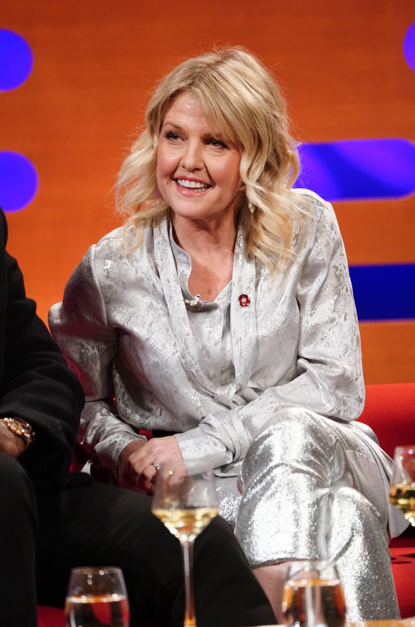 Ashley Jensen on Graham Norton's sofa