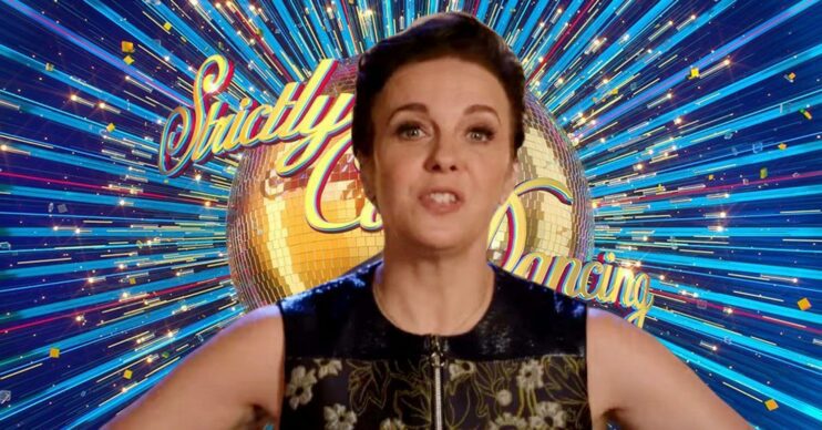 Amanda Abbington talking against Strictly titles (Credit: BBC/Composite: ED!)