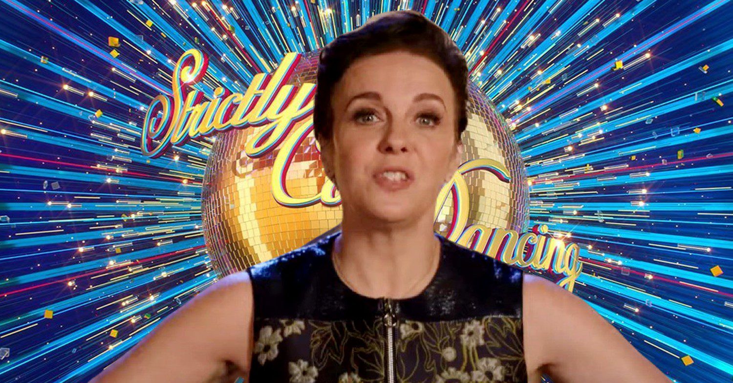 Amanda Abbington talking against Strictly titles (Credit: BBC/Composite: ED!)