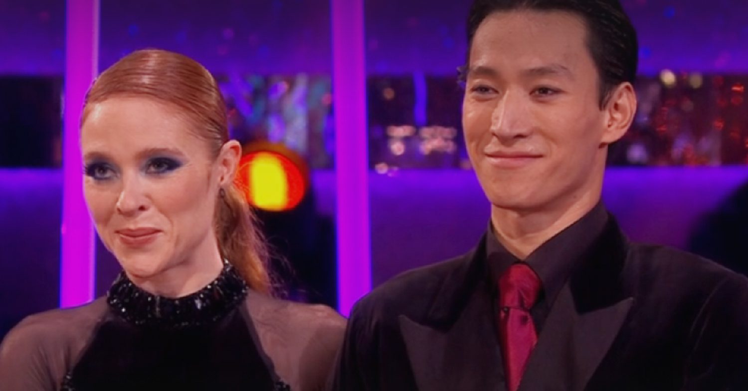 Angela Scanlon and Carlos Gu performed a Argentine tango to Amy Winehouse