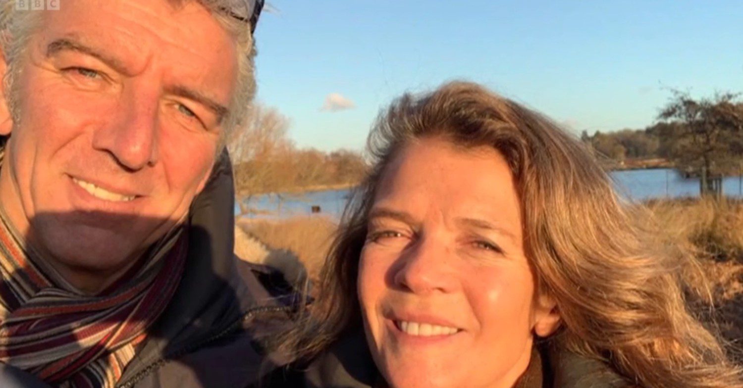 A picture of Annabel Croft and her husband