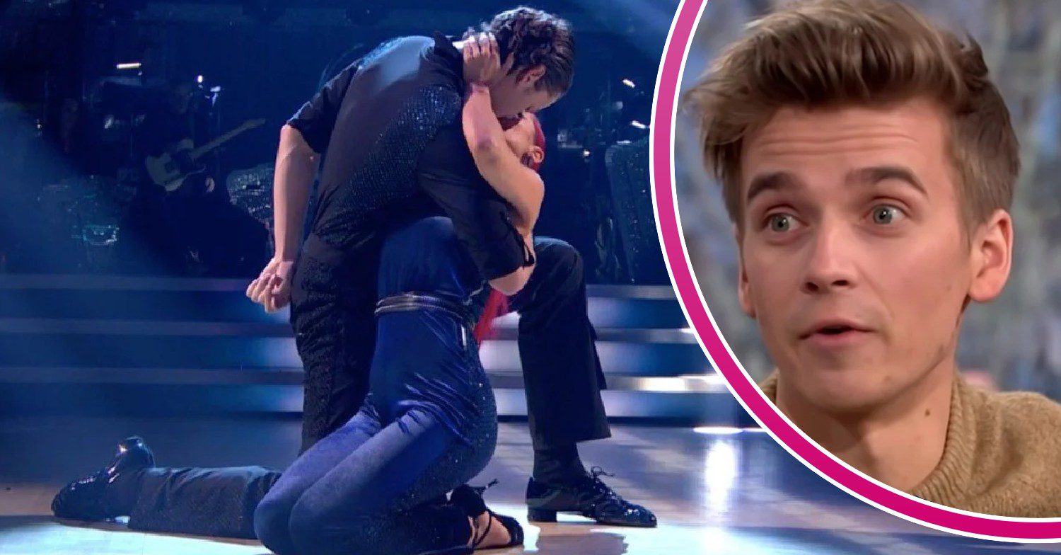 Bobby and Dianne 'kiss' - inset, Joe Sugg talking (Credit: BBC/ITV/YouTube/Composite: ED!)