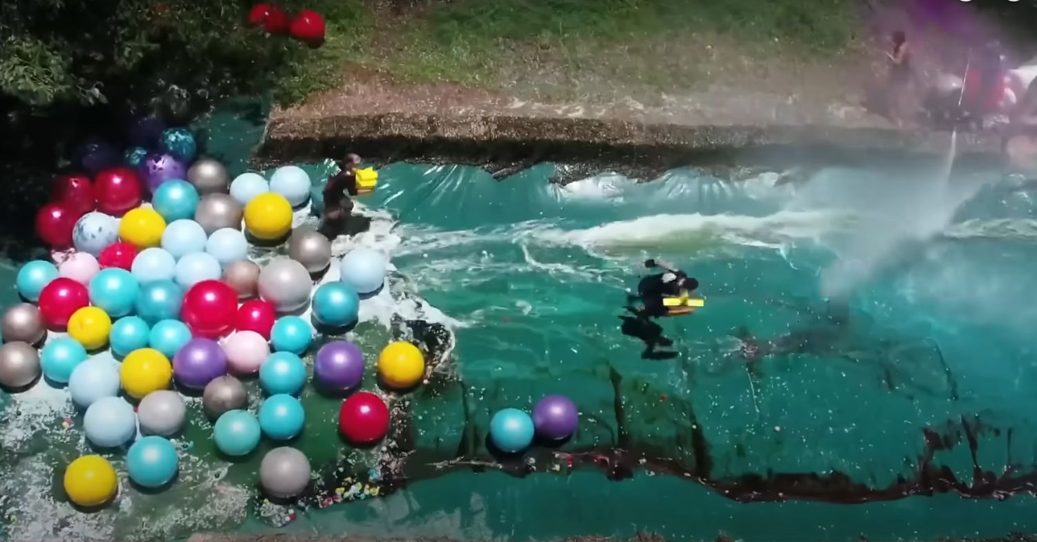Celebrity Cyclone challenge on I'm A Celebrity