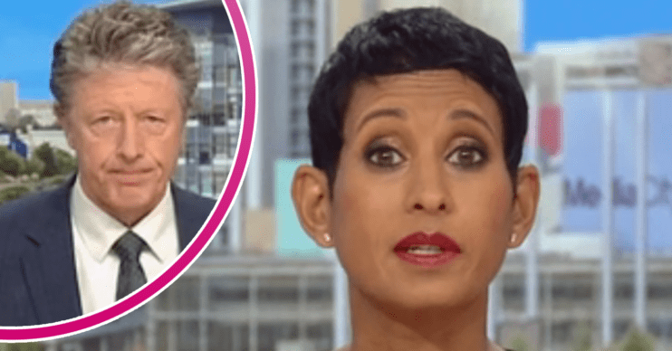 Charlie Stayt and Naga Munchetty presenting BBC Breakfast