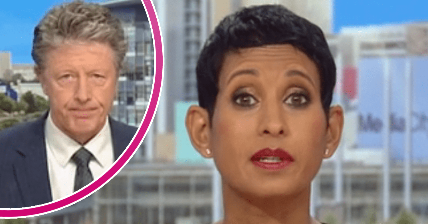 Charlie Stayt and Naga Munchetty presenting BBC Breakfast