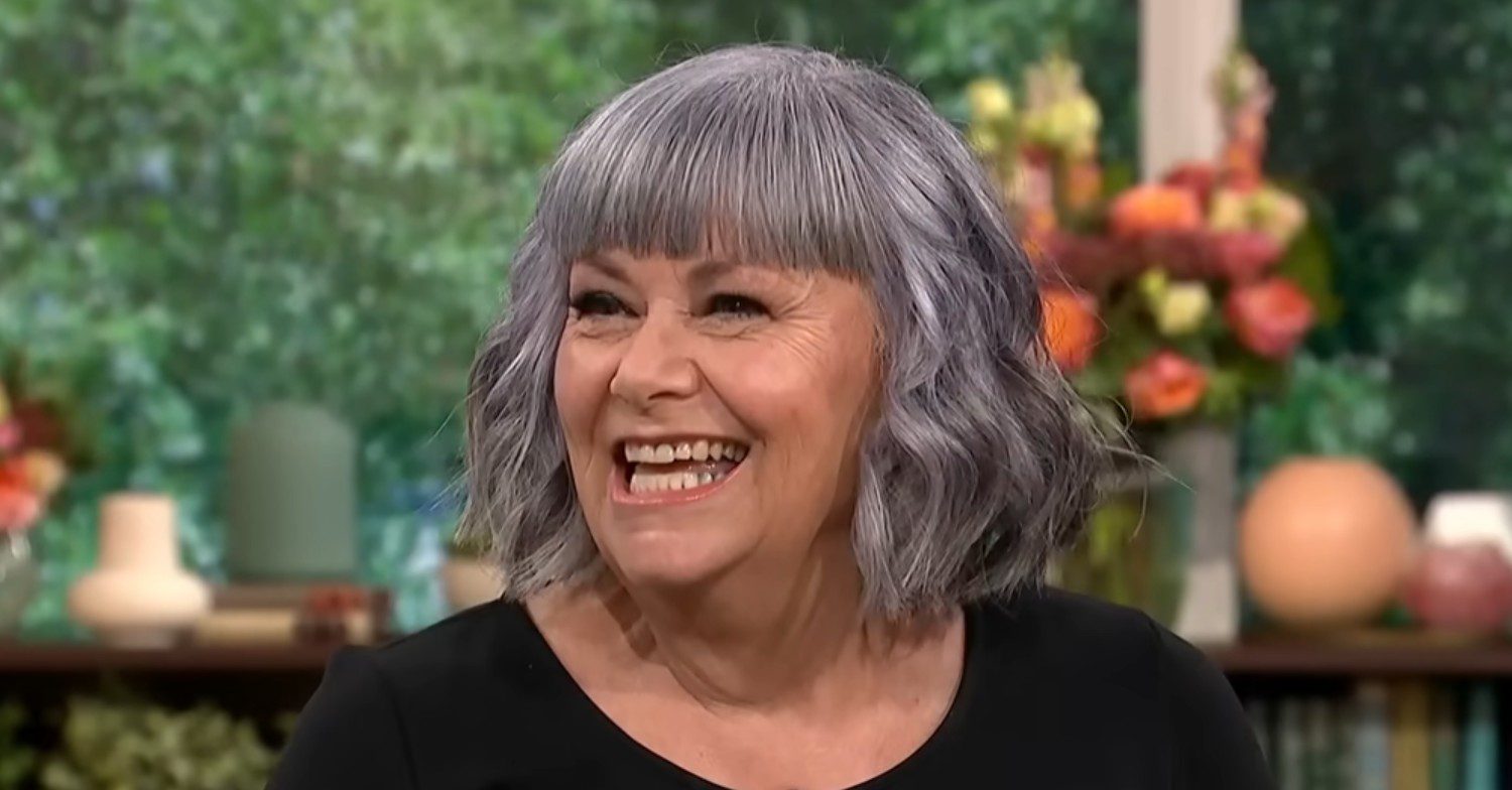 Dawn French being interviewed on This Morning