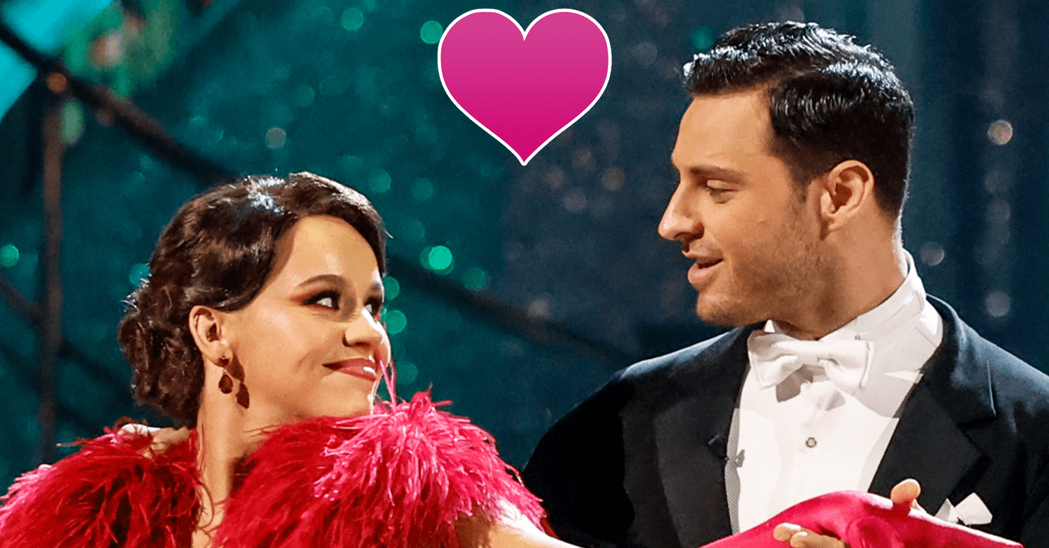 Ellie Leach looking at Vito Coppola on Strictly Come Dancing