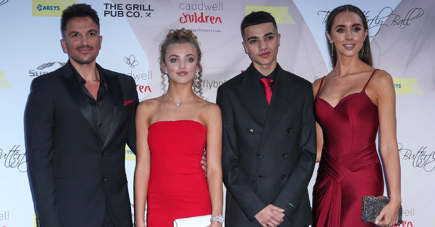 Peter Andre and Emily Andre take the kids Junior and Princess to the Cauldwell Butterfly Ball 