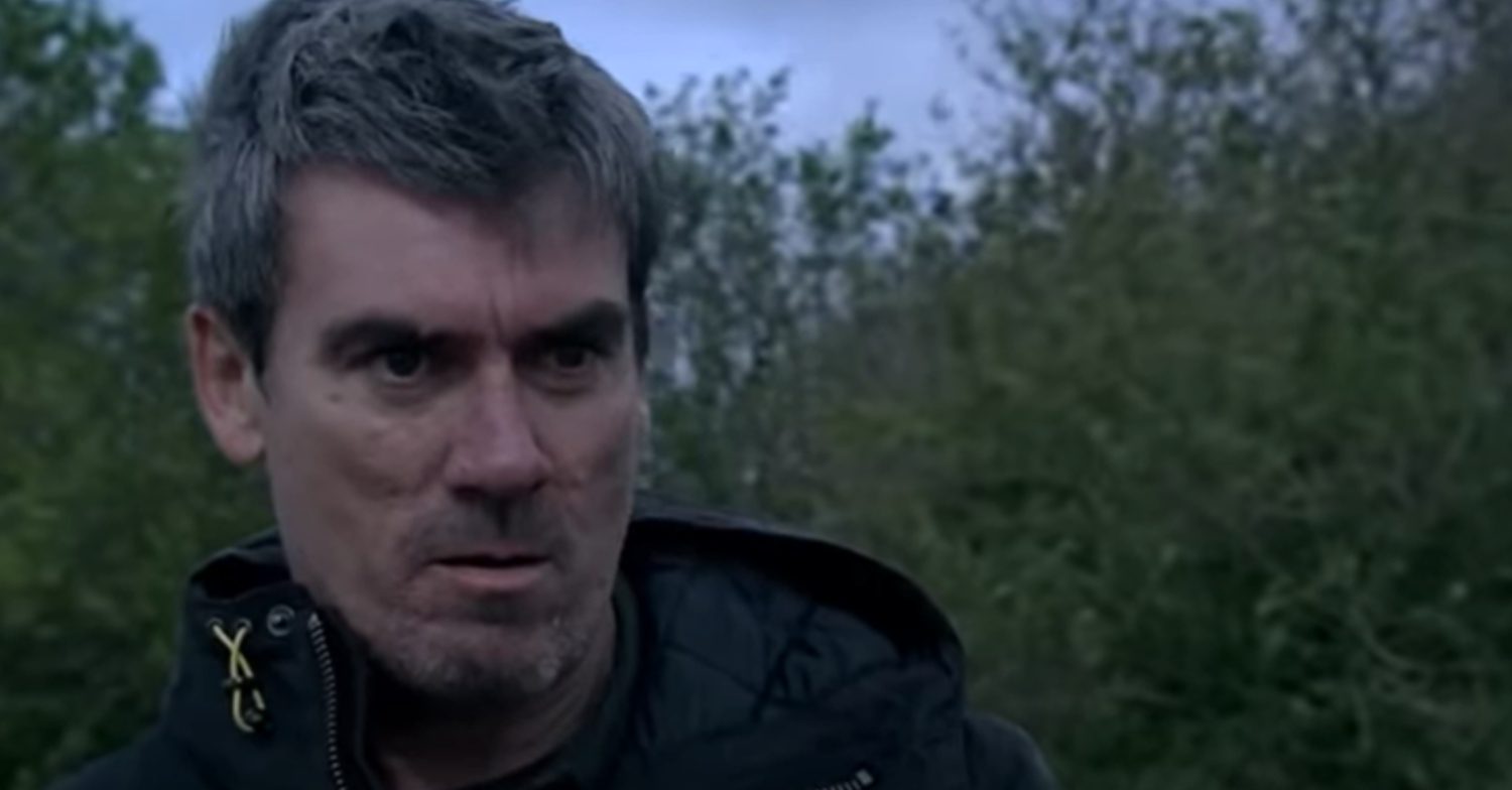 Emmerdale's Cain is angry outside