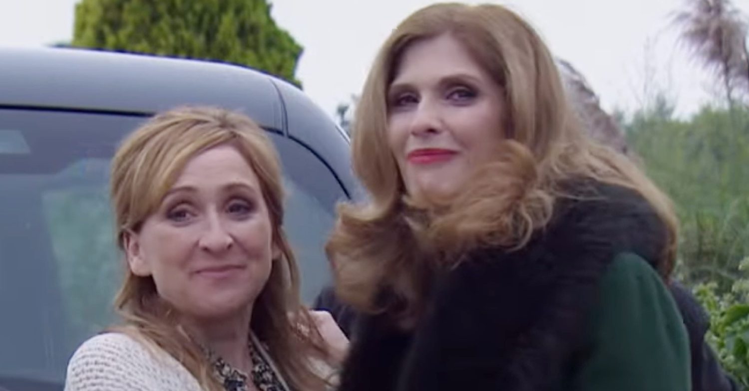 Emmerdale's Laurel and Bernice are smiling