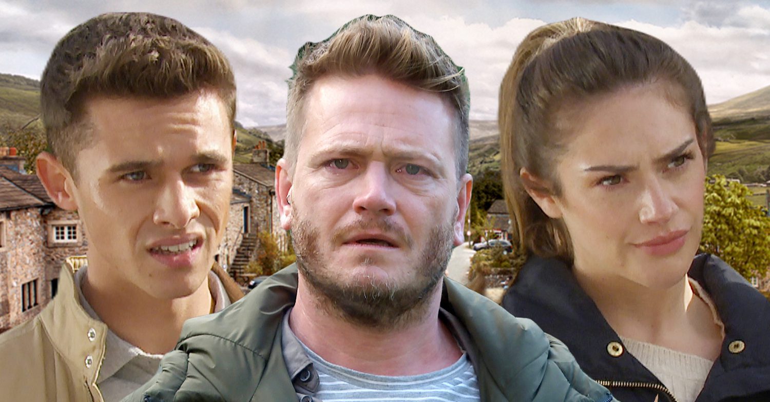 Emmerdale's Jacob, David, Victoria, the background of the Dales