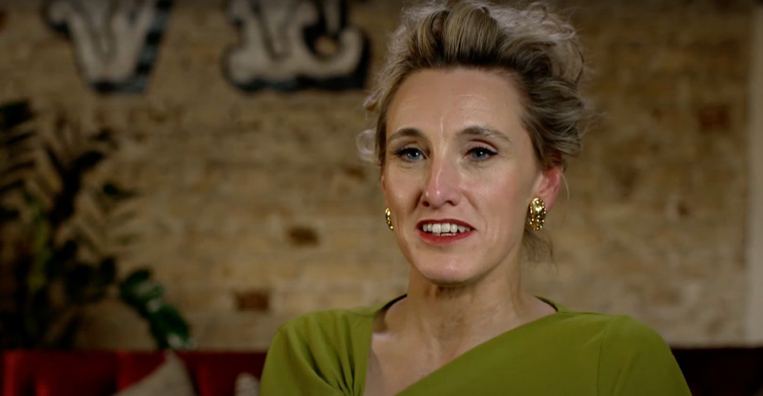 Grace Dent talking to the camera about I'm A Celebrity