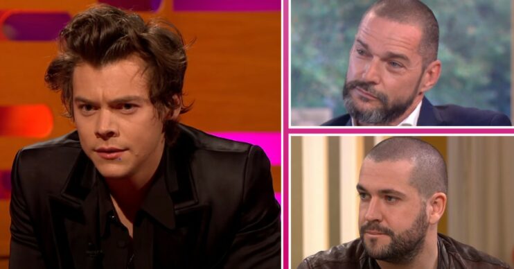 Composite image of Harry Styles, Fred Sirieix and Shayne Ward (Credit: ITV/BBC/YouTube/Composite: ED!)