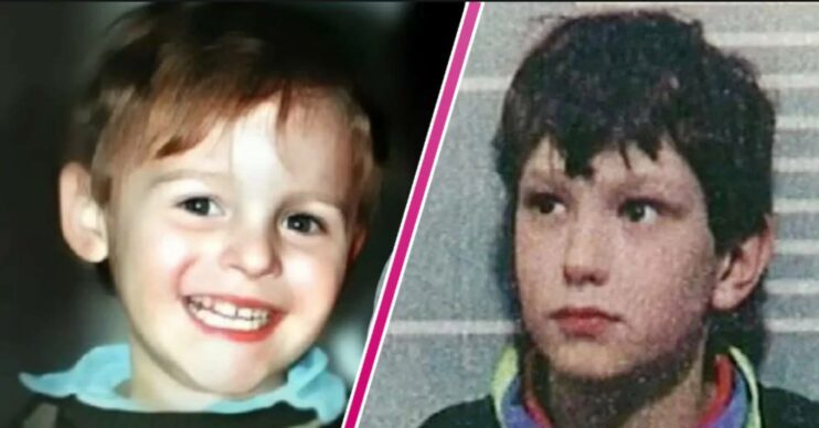 James Bulger smiles, Jon Venables looks aside