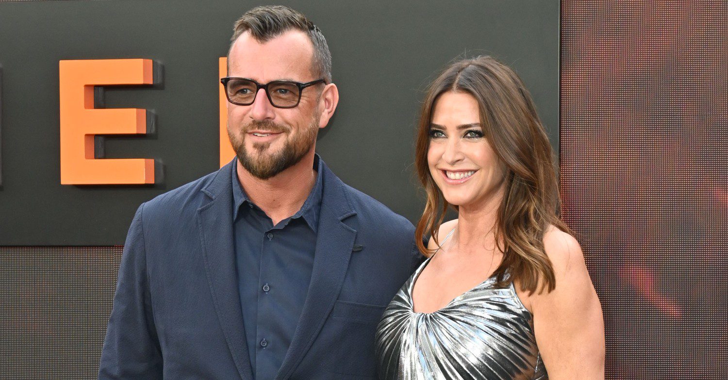 Lisa Snowdon with fiancé George Smart