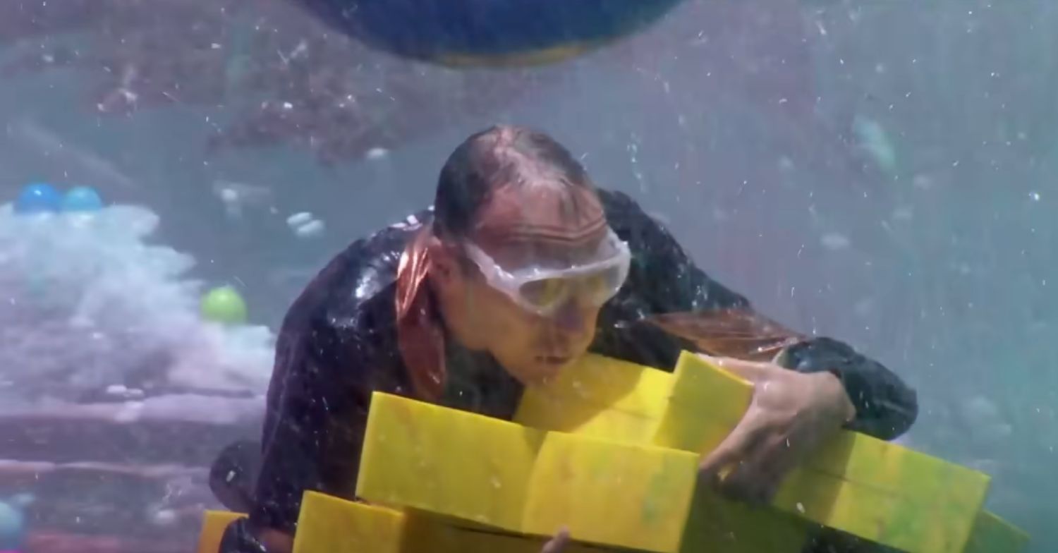 Matt Hancock during the Celebrity Cyclone trial