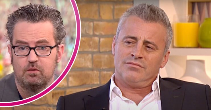 Matthew Perry Matt LeBlanc split image