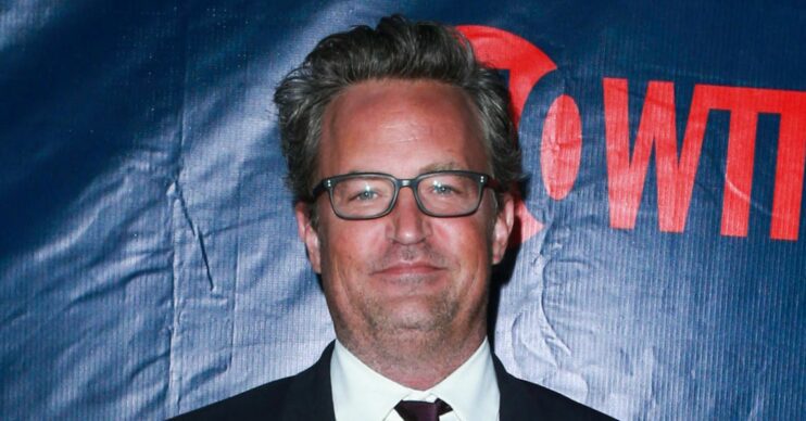 Matthew Perry smiling on the red carpet