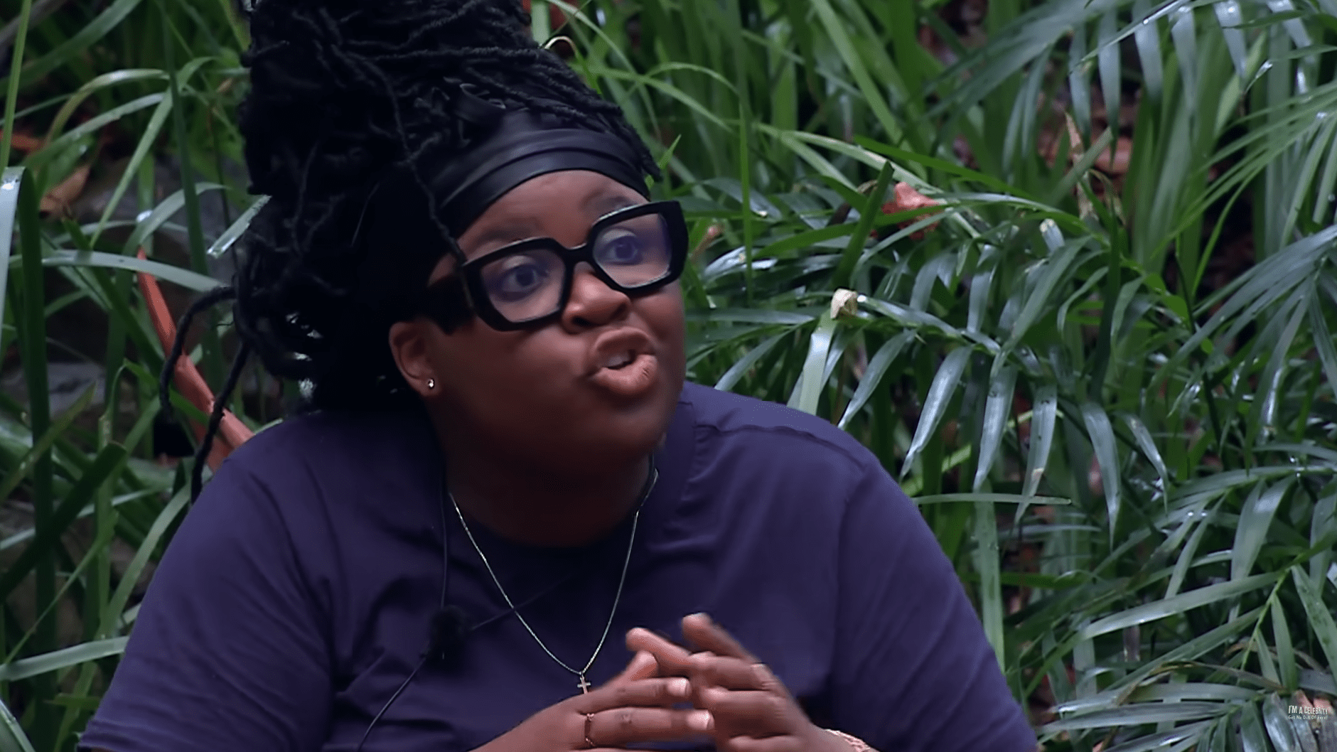 Nella Rose looks angry on I'm A Celebrity