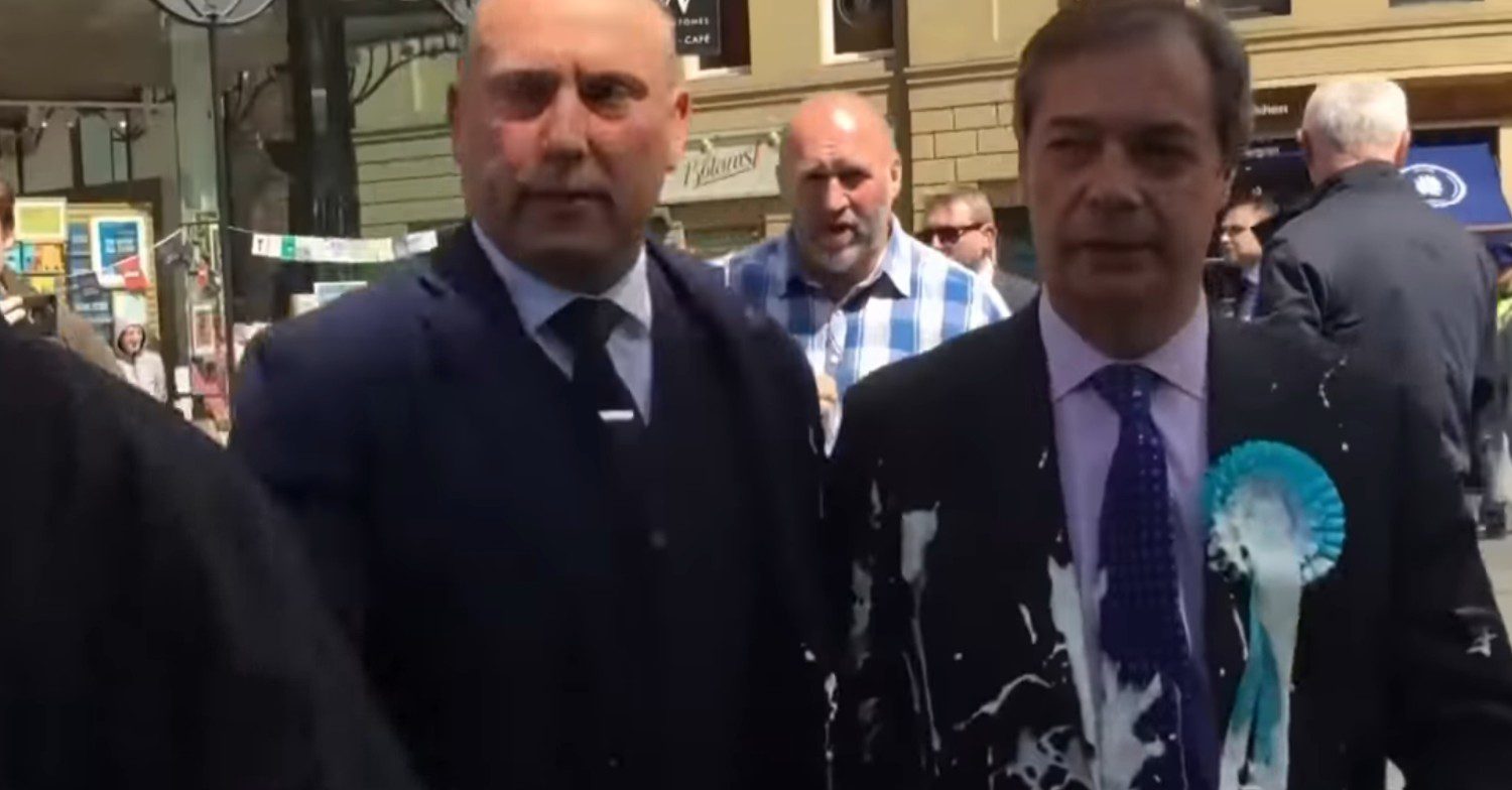 Nigel Farage milkshake incident