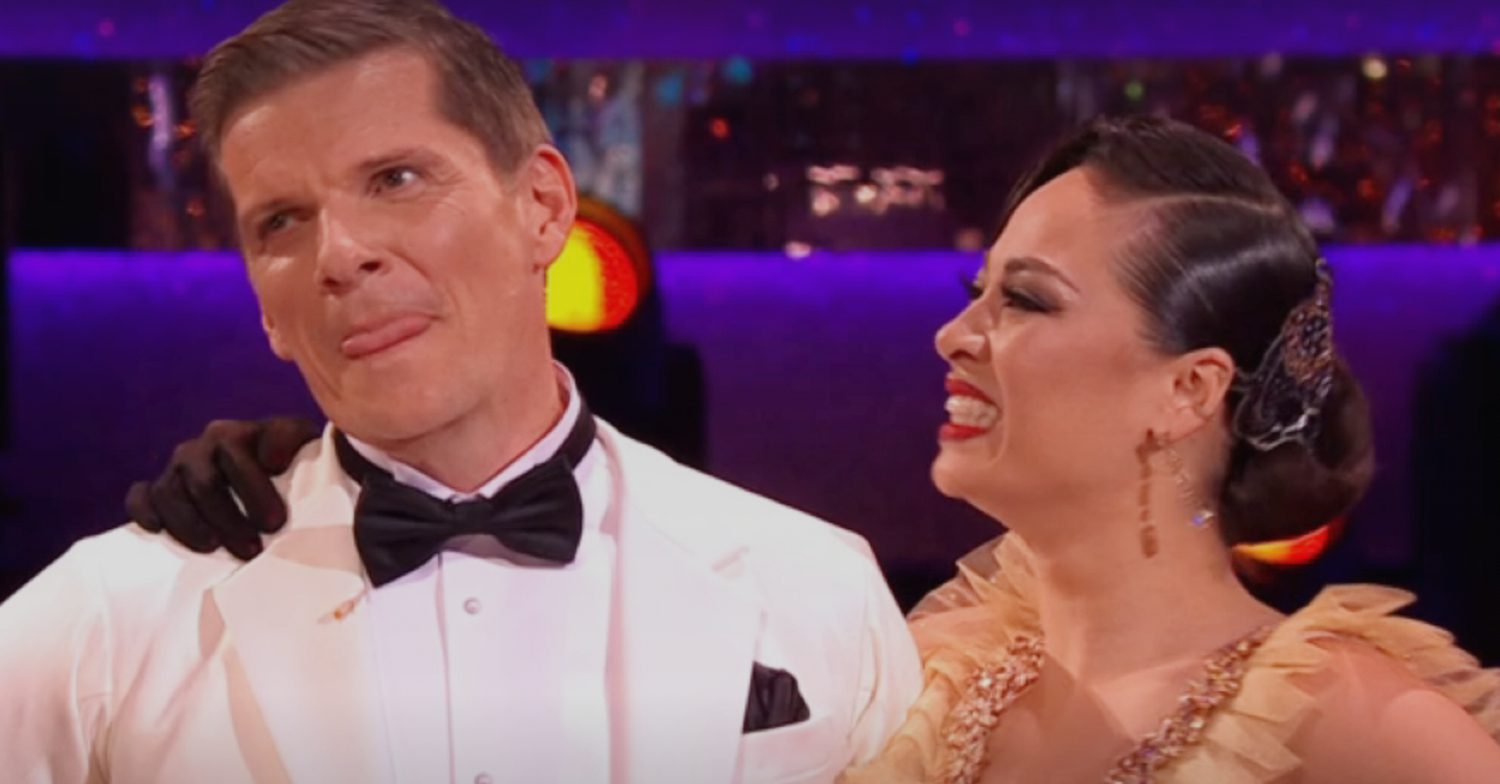 Nigel Harman looked visibly disappointed with his scores